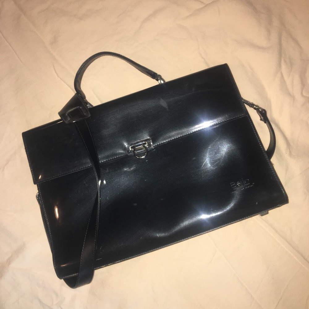 Beijo Black Brief Case/Laptop Bag
